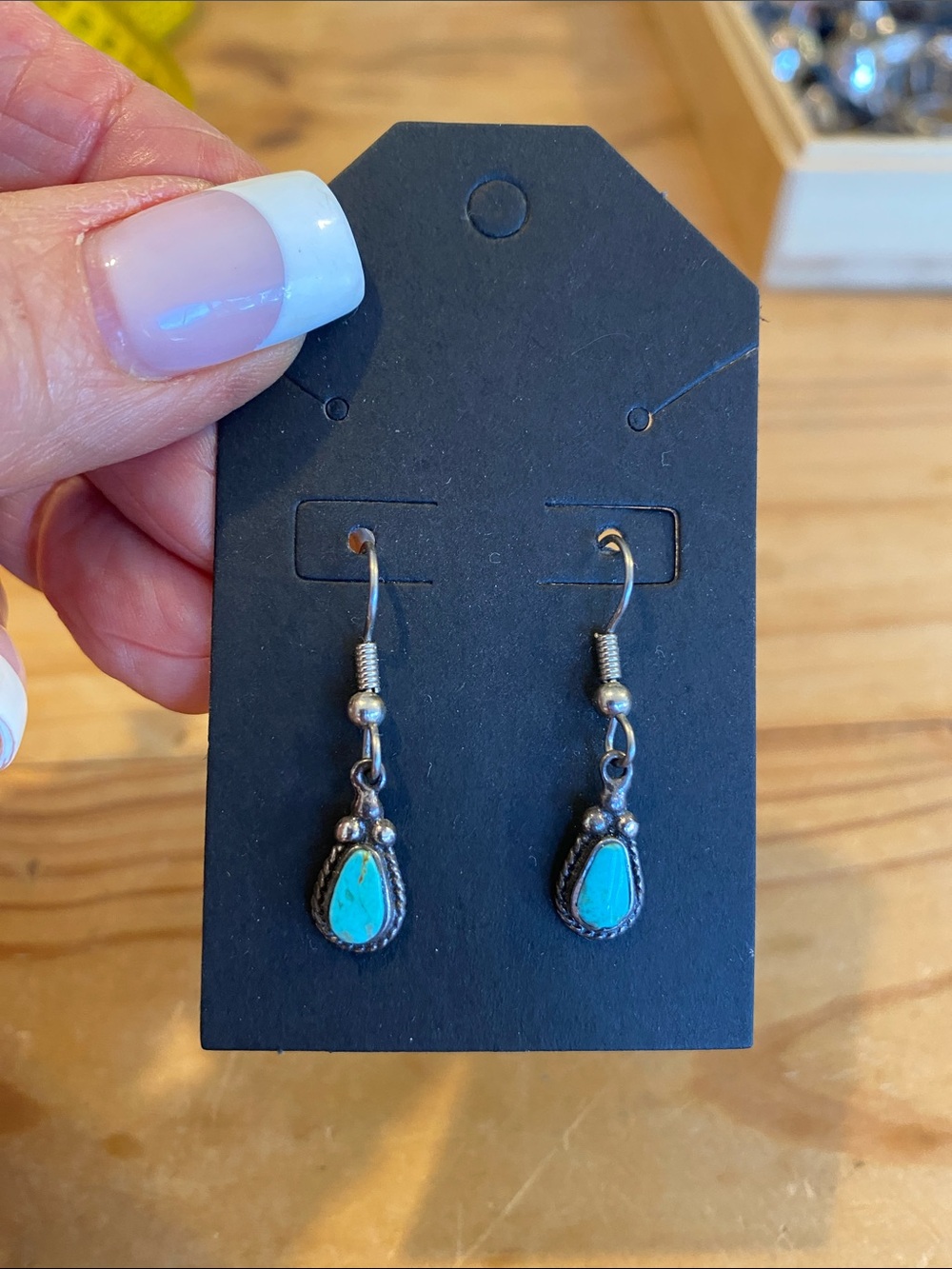 Sterling silver turquoise earrings!